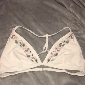 White floral bikini top